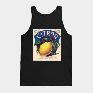 Retro poster - pub - vintage - Lemon - Fruit - Tank Top